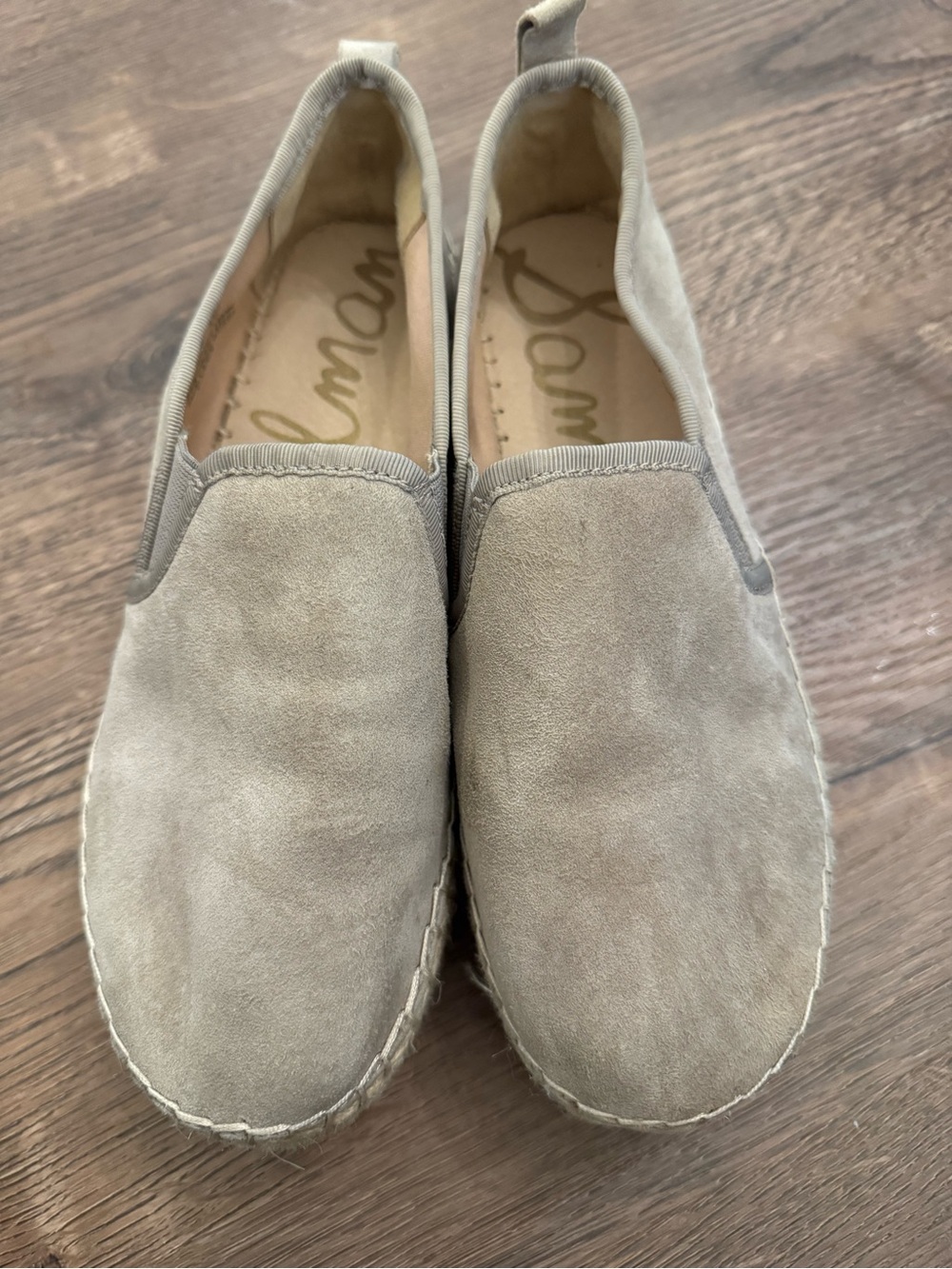Sam Edelman Women's Slip-On Espadrilles - Taupe Suede